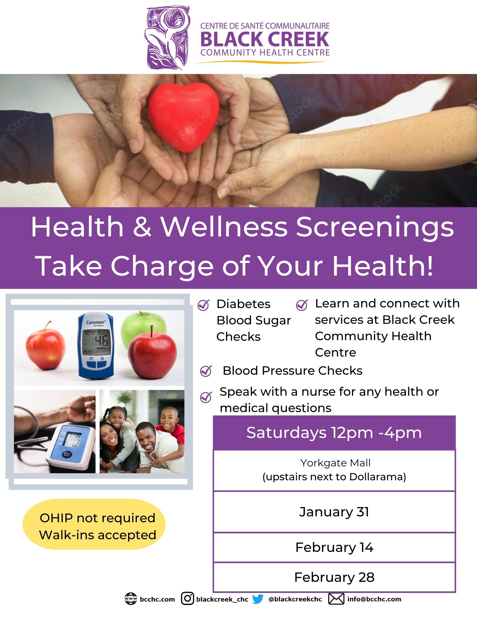 Health and Wellness Screenings